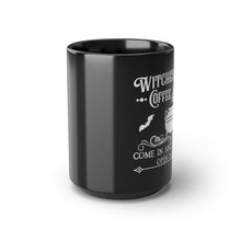 Witches Brew Coffee House Mug, Halloween Coffee Mug, Tea Mug, Black Mug, 15oz